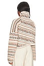 view 3 of 4 Hollis Fair Isle Turtleneck in Brown Multi