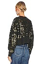 view 3 of 4 Liza Sequin Sweater in Dark Green