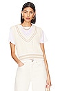 view 1 of 5 Brandi Slim Vest in Ivory Multi