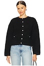 view 1 of 4 Kaia Boucle Cardigan in Black