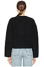 view 3 of 4 Kaia Boucle Cardigan in Black