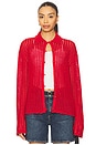 view 1 of 4 Khloe Cardigan in Port Red