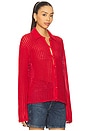 view 2 of 4 Khloe Cardigan in Port Red