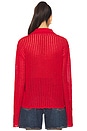 view 3 of 4 Khloe Cardigan in Port Red