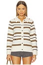 view 1 of 4 Peggy Striped Oversized Cardigan in Ivory Multi