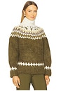 view 2 of 4 Beth Oversized Fair Isle Turtleneck in Army Multi