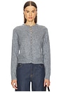 view 1 of 4 Jada Brushed Cashmere Cardi in Heather Grey