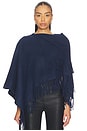 view 1 of 5 Darcey Cowl Poncho in Navy