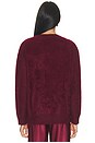 view 4 of 4 Jada Brushed Cashmere V Neck Pullover Sweater in Pomegranate