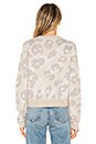view 3 of 4 Leopard Crew Sweater in Mink