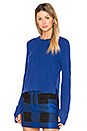 view 1 of 4 PULL CROPPED CACHEMIRE VALENTINA in Bright Blue
