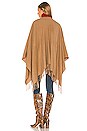 view 3 of 3 Cashmere Poncho in Heathered Camel