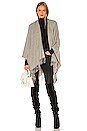 view 1 of 3 Cashmere Poncho in Heather Grey