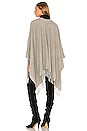 view 3 of 3 Cashmere Poncho in Heather Grey
