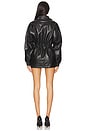 view 3 of 3 Monica Faux Leather Foil Jacket in Black