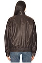 view 3 of 4 Aria Leather Bomber in Brown
