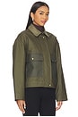 view 2 of 4 Nonie 2-1 Cotton Jacket in Olive