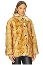 view 3 of 5 Brenna Faux Fur Jacket in Brown