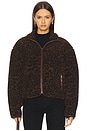 view 2 of 4 Sun Sherpa Zip Up Jacket in Leopard