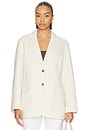 view 2 of 5 Zoe Wool Blazer in Ivory