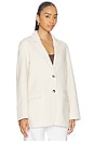 view 3 of 5 Zoe Wool Blazer in Ivory