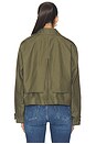 view 4 of 5 Jamie Cropped Trench in Green