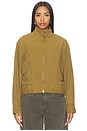 view 2 of 5 Eliza Canvas Bomber Jacket in Gold