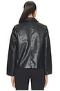 view 5 of 5 MANTEAU IMITATION CUIR FINLEY in Black