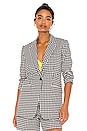 view 2 of 5 Ames Gingham Blazer in Black & White Gingham