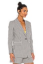 view 3 of 5 Ames Gingham Blazer in Black & White Gingham