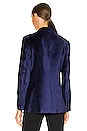 view 3 of 4 Margot Velvet Blazer in Blue