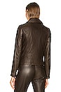 view 3 of 4 Mack Leather Jacket in Dark Brown