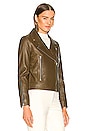 view 2 of 4 Mack Leather Jacket in Olive Green