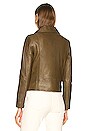 view 3 of 4 Mack Leather Jacket in Olive Green