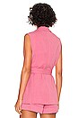 view 4 of 5 Margot Sleeveless Blazer in Blush Pink