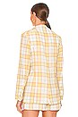 view 4 of 5 Margot Plaid Blazer in Yellow Plaid