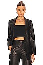 view 1 of 5 Charles Leather Blazer in Black
