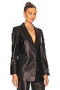 view 3 of 5 Charles Leather Blazer in Black