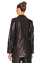 view 4 of 5 Charles Leather Blazer in Black