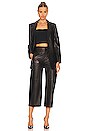 view 5 of 5 Charles Leather Blazer in Black