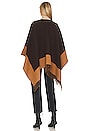 view 4 of 4 Highlands Reversible Poncho in Espresso