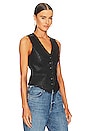 view 2 of 4 Vanessa Leather Vest in Black