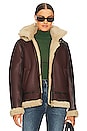 view 1 of 5 Stella Shearling Jacket in Brown