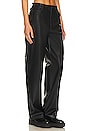 view 2 of 4 Sid Faux Leather Carpenter Pant in Black