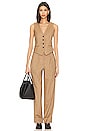view 4 of 5 Marianne Wool Pant in Camel Stripe