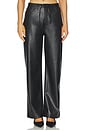 view 1 of 6 Phoebe Faux Leather Pant in Black