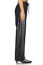 view 3 of 6 Phoebe Faux Leather Pant in Black