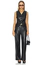 view 5 of 6 Phoebe Faux Leather Pant in Black