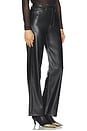 view 2 of 6 Shea Faux Leather Straight Pant in Black