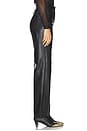 view 3 of 6 Shea Faux Leather Straight Pant in Black